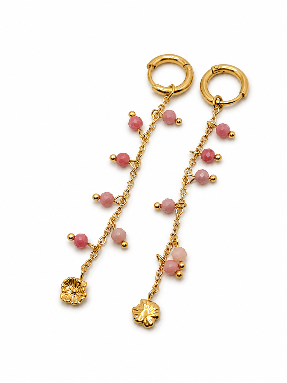 Pendientes Mof Rosa