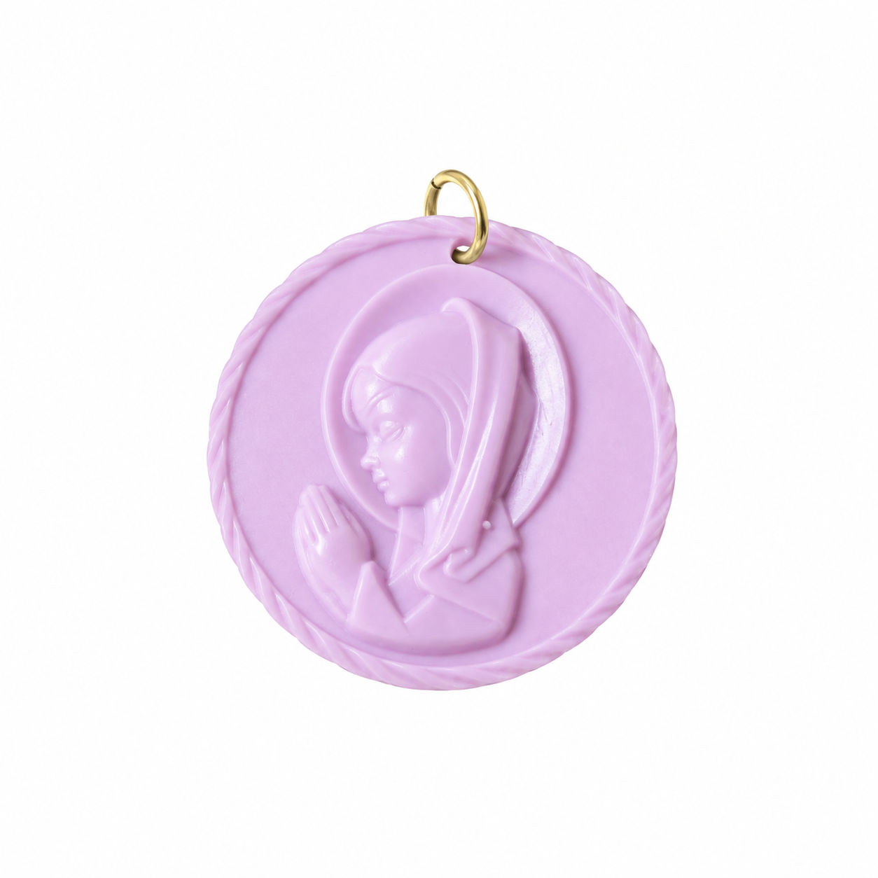 Charm Virgen Niña Lila