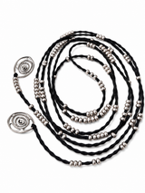 Colgante Espiral negro