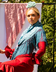 Mantón bordado Luisa