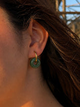 Pendientes de Aro con Piedra Natural
