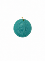 Charm Virgen Niña Turquesa