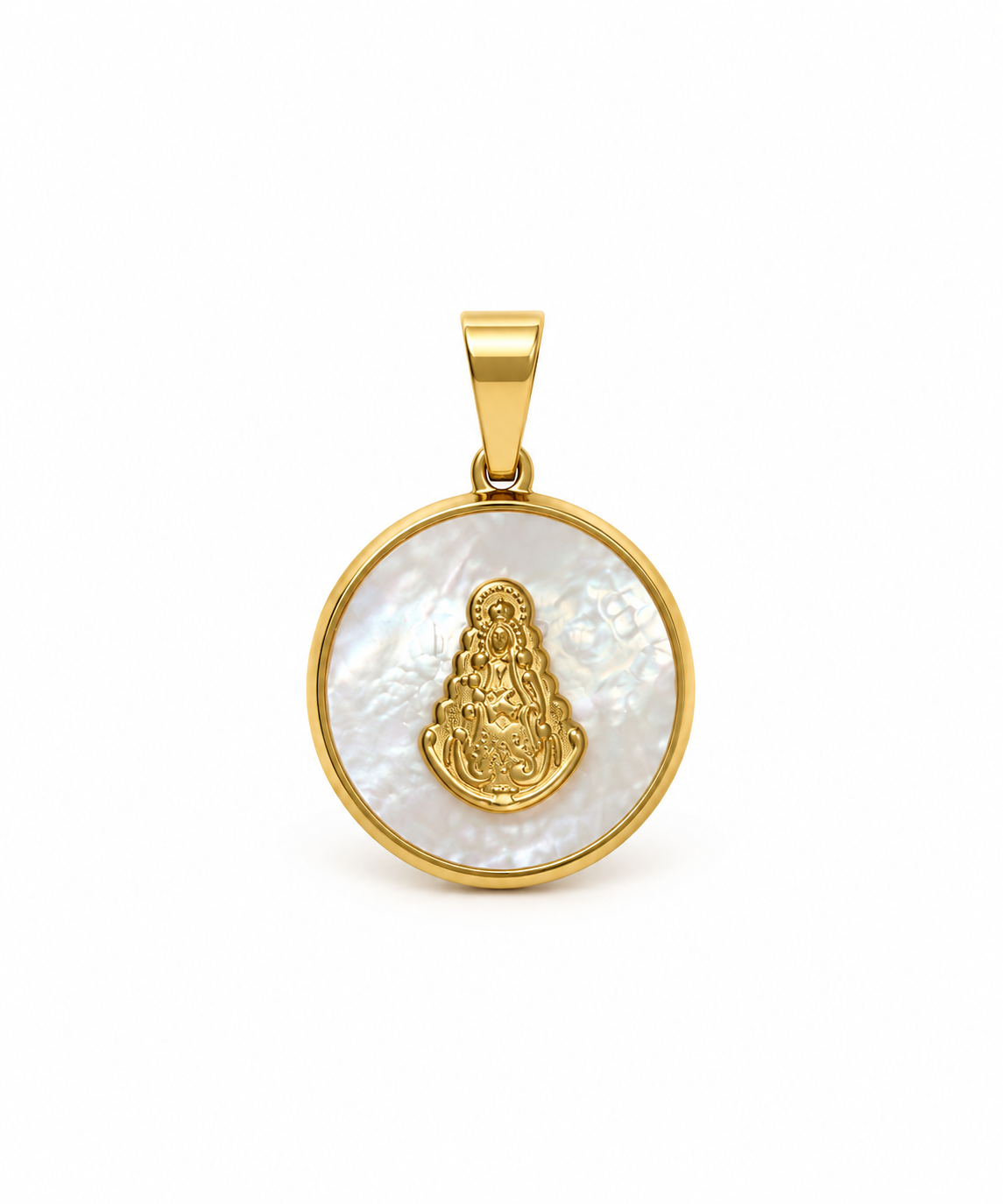 Charm Medalla Nacarada Virgen del Rocío