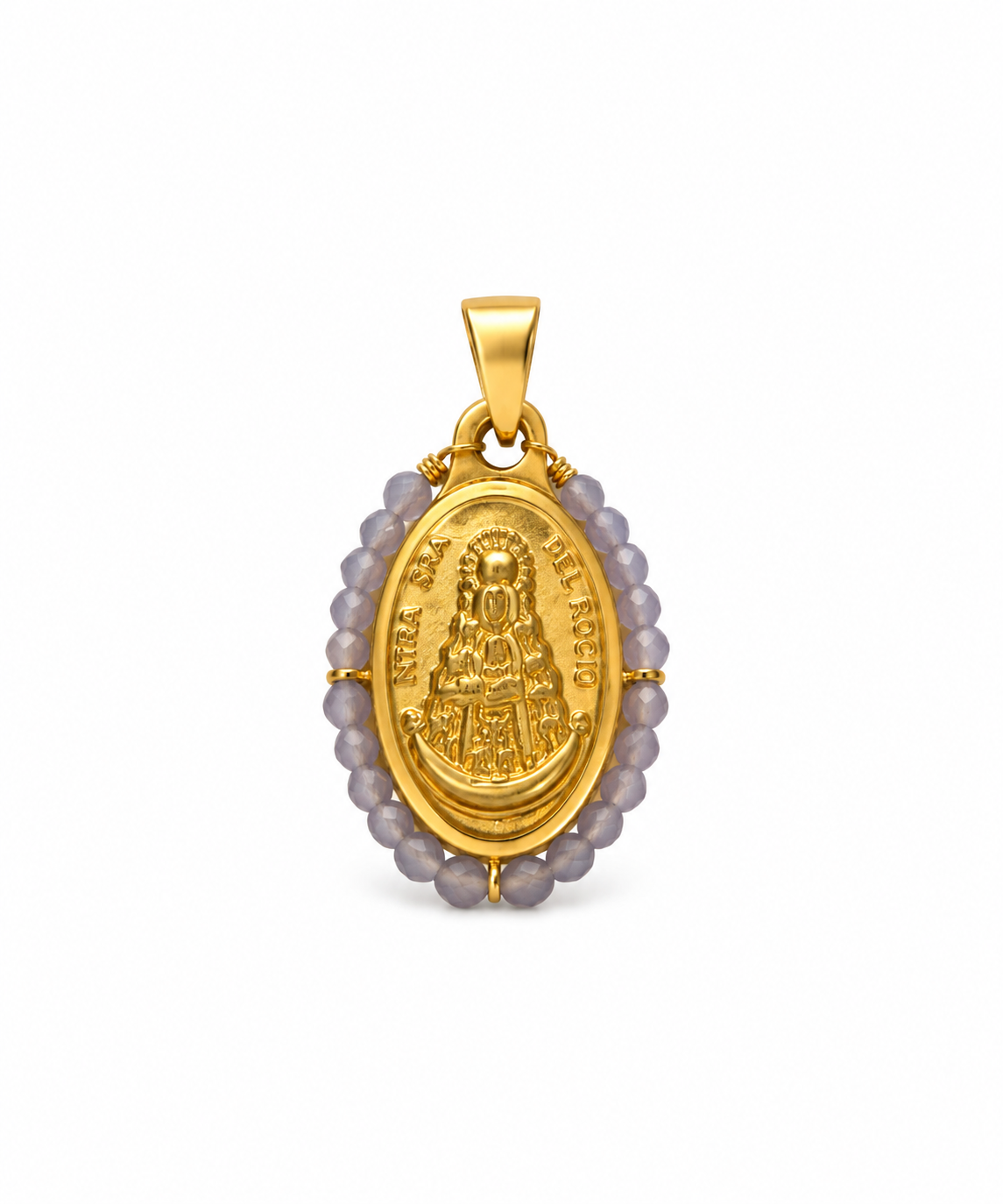 Charm Medalla Ovalada Virgen del Rocío