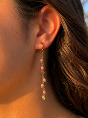Pendientes Mof Rosa