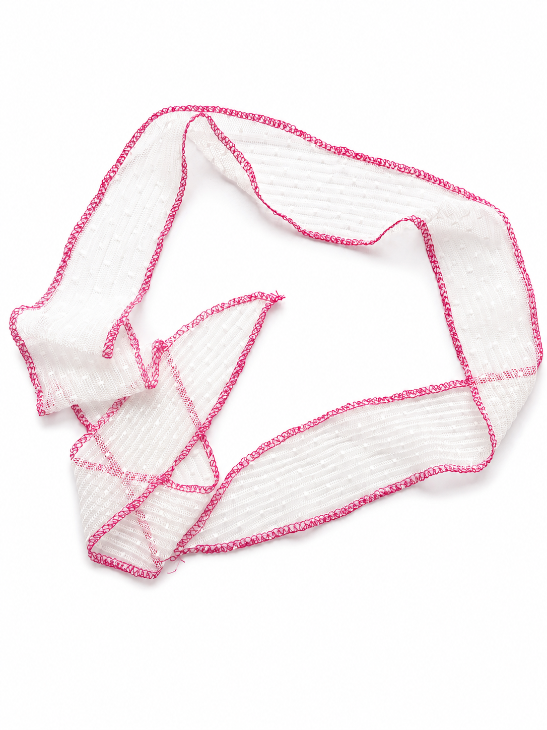Necklace Ribbon Mini Topitos Fucsia