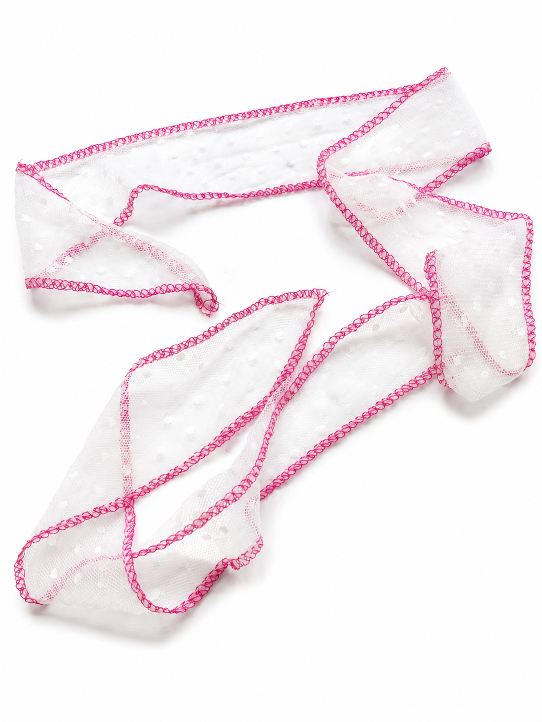 Necklace Ribbon Topitos Fucsia