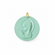 Charm Virgen Niña celeste