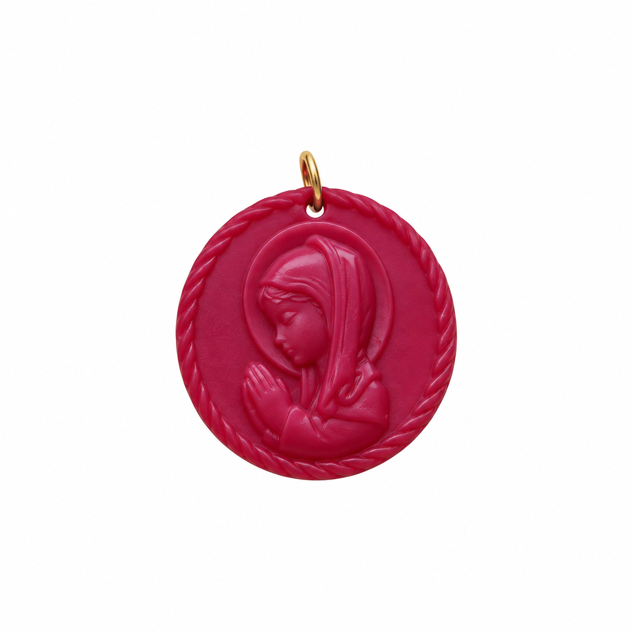 Charm Virgen Niña Frambuesa