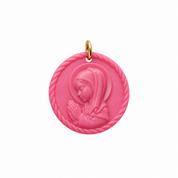 Charm Virgen Niña rosa chicle