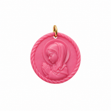 Charm Virgen Niña Rosa chicle