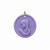 Charm Virgen Niña morada