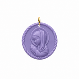 Charm Virgen Niña morada