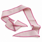 Necklace Ribbon Lino Rosa