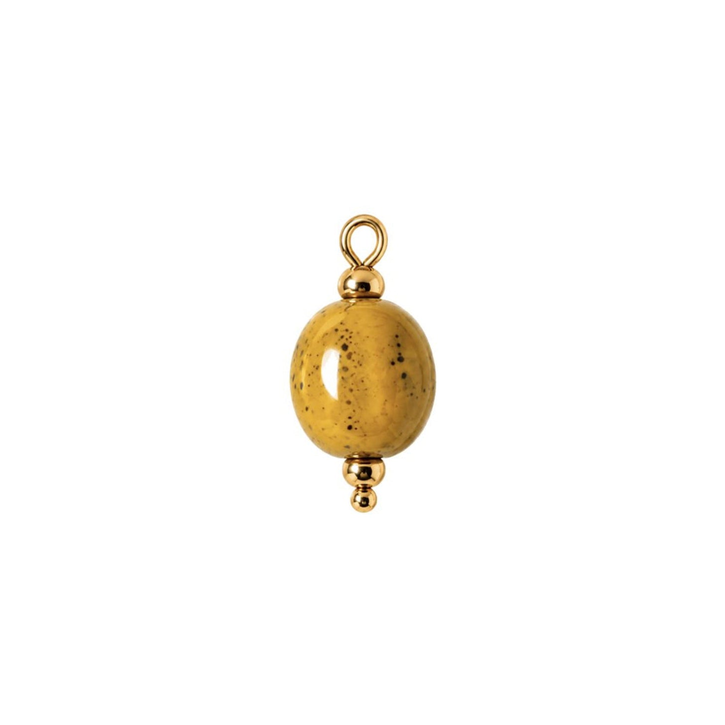 Charm ceramica mostaza