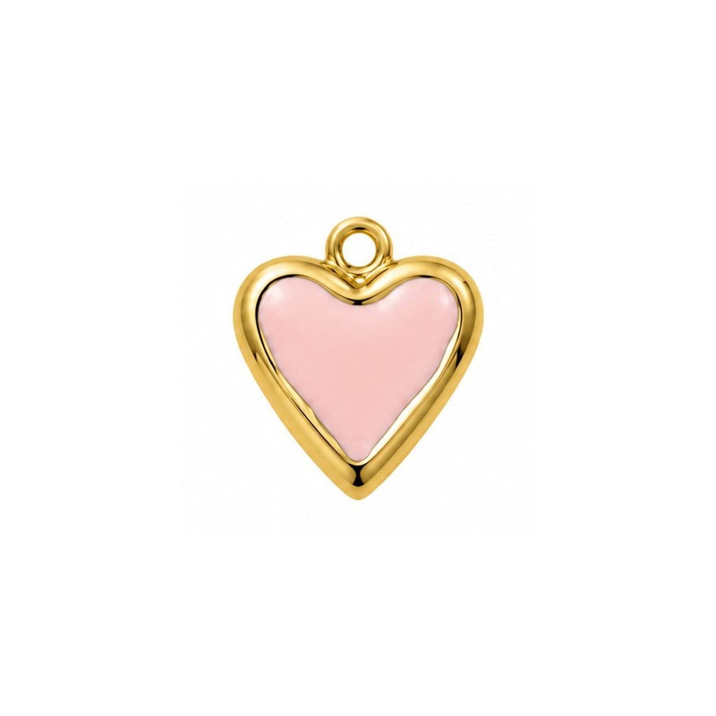 Charm corazon rosa
