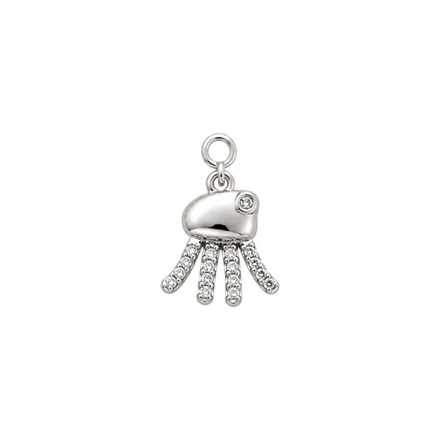 Charm pulpo plata